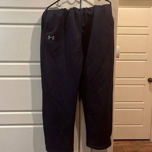 Under Armour navy blue loose fit cold gear pants